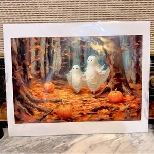 ✨NEW🎃Halloween Fall Ghost Poster 11x14